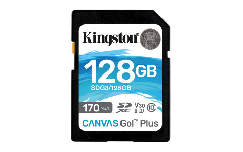 KINGSTON SDXC Canvas Go Plus 170R C10 UHS-I U3 V30 128GB - Galeria zdjęcie 1