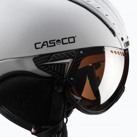 Kask narciarski CASCO SP-2 Carbonic Vis white M 55-57 - Galeria zdjęcie 6
