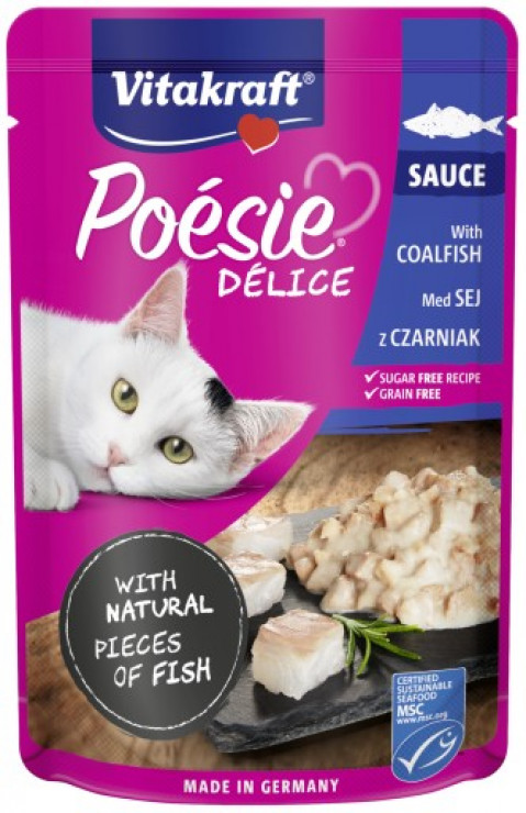 VITAKRAFT Poésie Delice Fish selection - mokra karma dla kota - 6x85 g + 1x85 g GRATIS! - Galeria zdjęcie 2