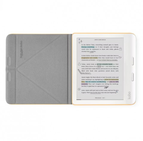Etui Kobo Libra Colour SleepCover Case Butter Yellow - Galeria zdjęcie 3