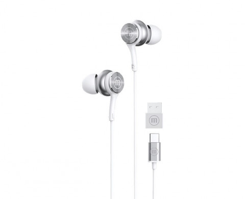MAXELL XC1 Słuchawki przewodowe USB-C connector białe - Galeria zdjęcie 1