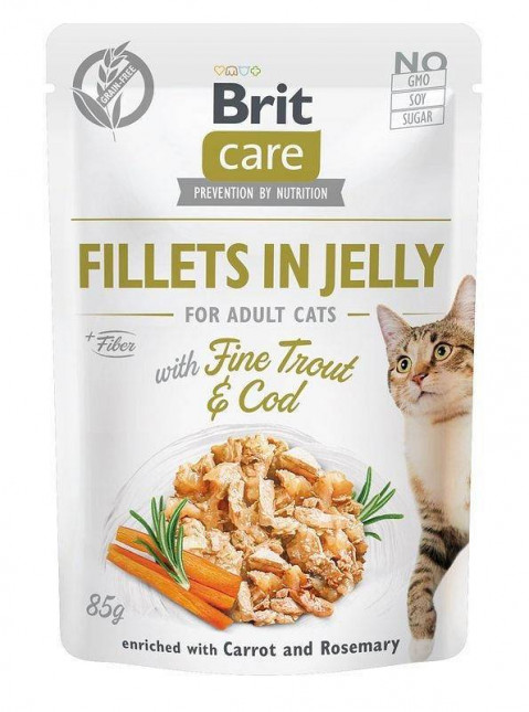 BRIT Care Fillets in Jelly Flavour Box - mokra karma dla kota - 12 x 85 g - Galeria zdjęcie 4