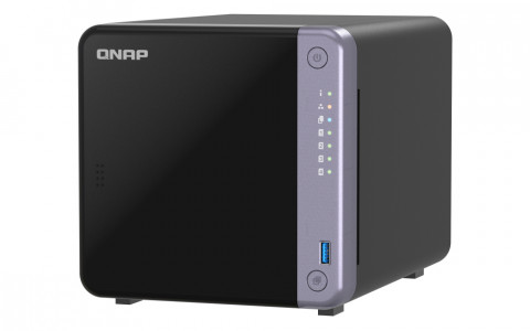 Qnap TS-432X-4G, Tower, 4 x 2.5"/3.5" SATA, AnnapurnaLabs Alpine AL524 4C, 4GB (Max. 16GB) DDR4 SODIMM, 2 x 2.5GbE, 1 x 10GbE SFP+, 2 x USB 3.2 Gen, adapter 90W - Galeria zdjęcie 5