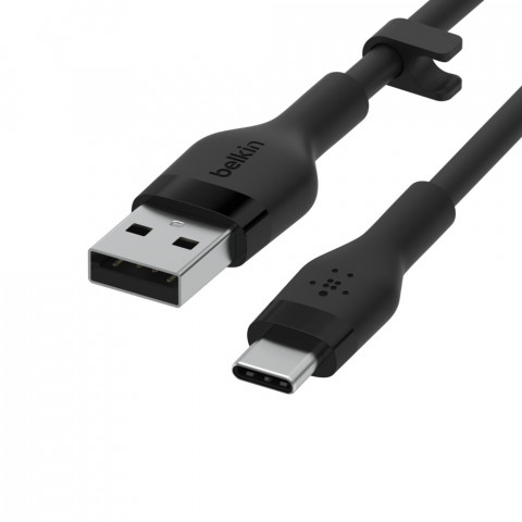Kabel Belkin BoostCharge Flex USB-C to USB-A Cable 15W 3m Silicone Black - Galeria zdjęcie 4