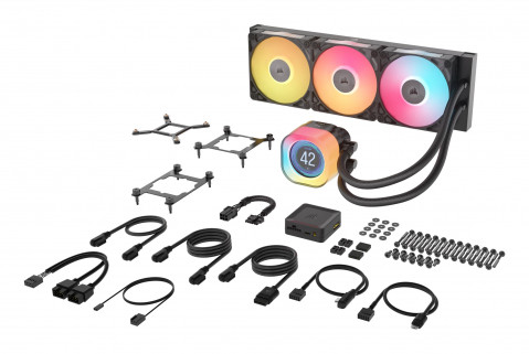CORSAIR iCUE LINK TITAN 360 RX LCD AIO, 360mm Radiator, Liquid CPU Cooler - Galeria zdjęcie 4