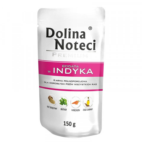 DOLINA NOTECI Premium bogata w indyka - mokra karma dla psa - 150 g - Galeria zdjęcie 1