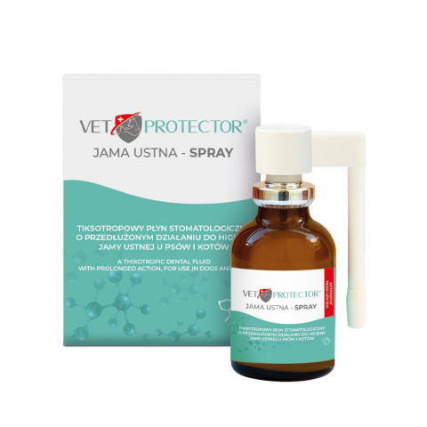 JM SANTE Vet Protector Jama ustna spray - płyn do jamy ustnej dla psa i kota - 30 ml - Galeria zdjęcie 2