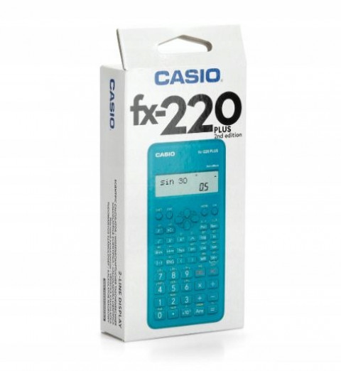 CASIO KALKULATOR NAUKOWY FX-220PLUS-2 NIEBIESKI, 12 CYFROWY WYŚWIETLACZ - Galeria zdjęcie 2