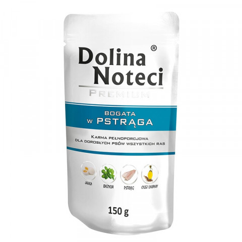 DOLINA NOTECI Premium bogata w pstrąga - mokra karma dla psa - 150 g - Galeria zdjęcie 1
