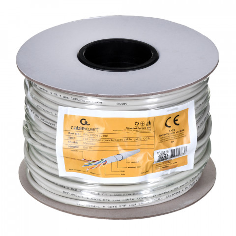 Gembird ftp kabel linka kat 6 awg24 cca 100m fpc-6004-l/100 - Galeria zdjęcie 1