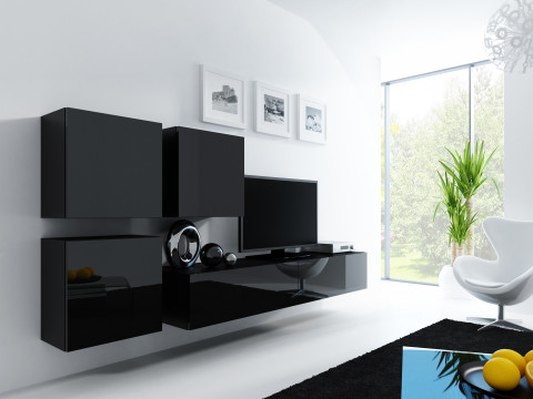 Zestaw meblowy VIGO 23 czarny/czarny połysk - Galeria zdjęcie 1