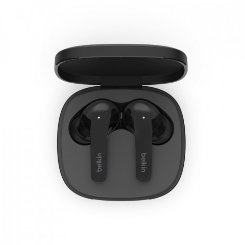 Słuchawki bezprzewodowe douszne Belkin SoundForm Flow Noise Cancellation Earbuds ANC BT5.2 IPX5 Black - Galeria zdjęcie 3