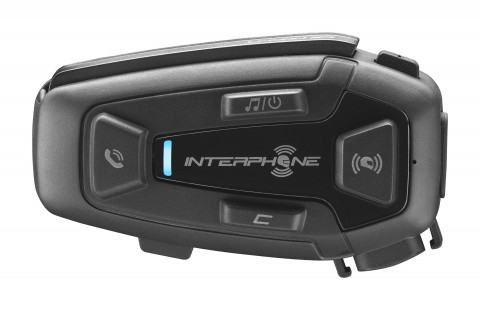Intercom motocyklowy INTERPHONE U-COM 8R, komplet na 1 kask - Galeria zdjęcie 1