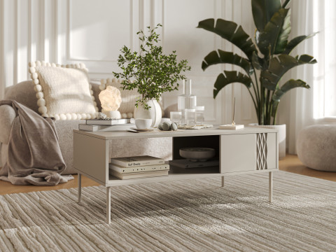 Ława/stolik TRESSE 110x60x40 kaszmir mat - Galeria zdjęcie 2