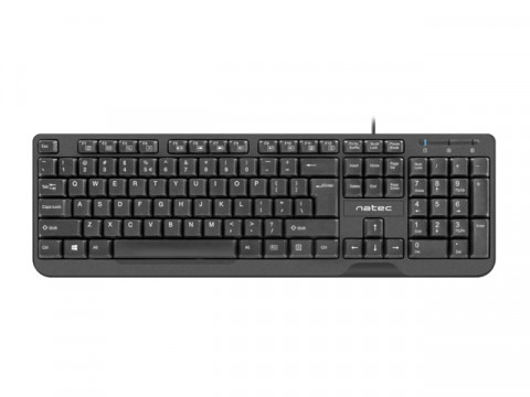 Natec Klawiatura TROUT SLIM USB, US layout, czarna - Galeria zdjęcie 1