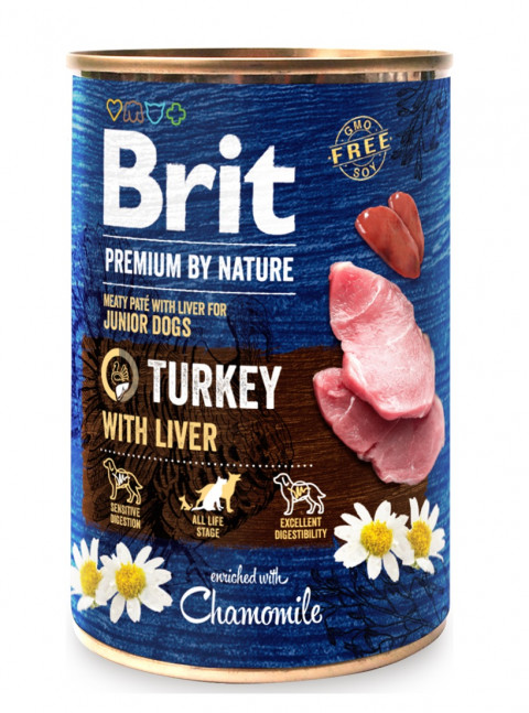 BRIT Premium by nature Junior Turkey with Liver - mokra karma dla szczeniąt - 400g - Galeria zdjęcie 1