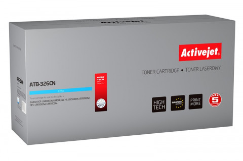 Activejet ATB-326CN Toner do drukarki Brother, Zamiennik Brother TN-326C; Supreme; 3500 stron; błękitny. - Galeria zdjęcie 1
