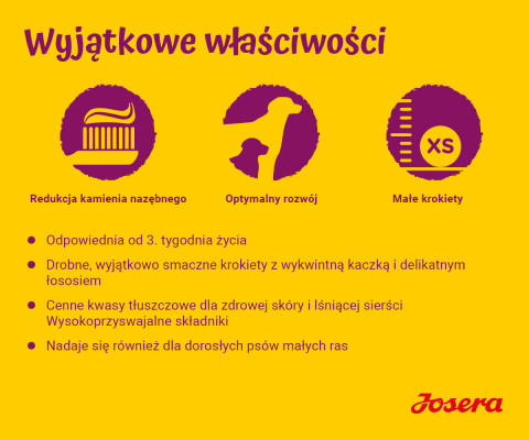 JOSERA MiniJunior - sucha karma dla szczeniąt małych ras 900 g - Galeria zdjęcie 2