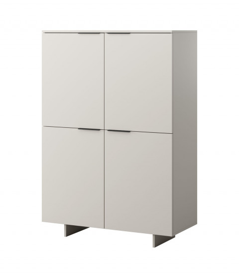 Komoda 4D ALMA 100x41,5xH145 kaszmir - Galeria zdjęcie 1