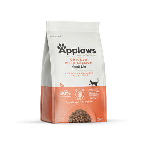 APPLAWS Kurczak i łosoś - sucha karma dla kota - 2kg - Galeria zdjęcie 1
