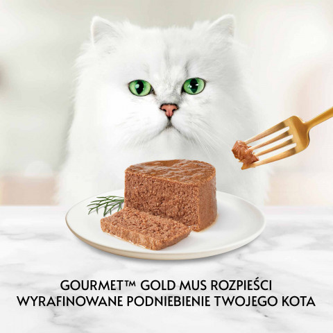 GOURMET GOLD Mus z tuńczykiem - mokra karma dla kota - puszka - 12x85g - Galeria zdjęcie 3