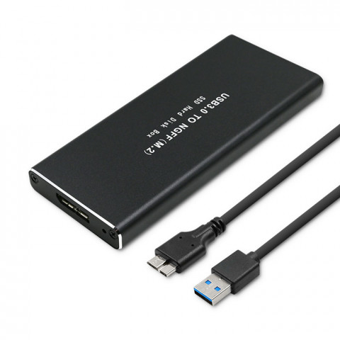 QOLTEC OBUDOWA DO DYSKÓW SSD M.2 SATA | NGFF | USB - Galeria zdjęcie 1
