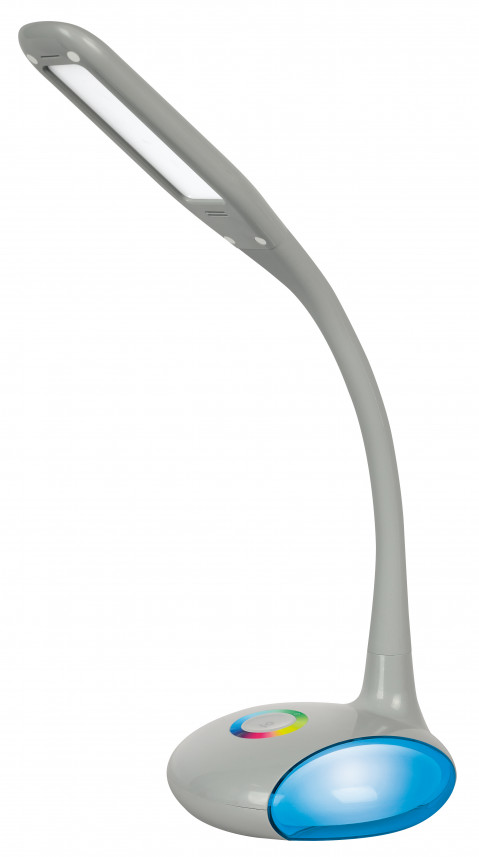 Nowoczesna lampka na biurko wielokolorowa RGB LED Activejet VENUS RGB szara z funkcją oświetlenia nocnego - Galeria zdjęcie 4