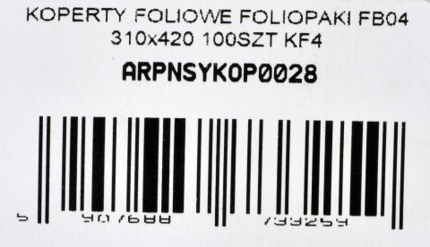 KOPERTY FOLIOWE FOLIOPAKI FB03 260X350 100SZT KF3 - Galeria zdjęcie 3