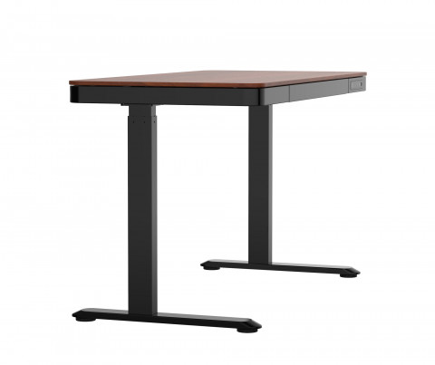 Zestaw Biurko TUCKANO czarny/orzech + Fotel ergonomiczny GEMBIRD czarny - Galeria zdjęcie 3
