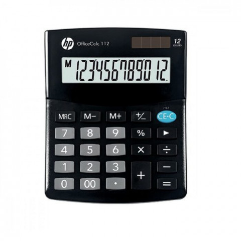 HP Kalkulator biurowy HP OC 112/INT BX, 12-cyfr. wyświetlacz, 125x101x33mm, czarny - Galeria zdjęcie 1