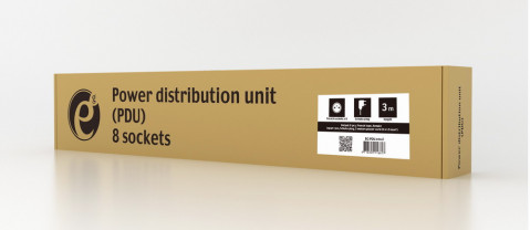 GEMBIRD LISTWA ZASILAJĄCA RACK 19" (PDU) 1U, 16A - Galeria zdjęcie 5