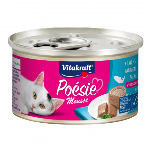 VITAKRAFT Poésie Mousse Łosoś - mokra karma dla kota - 85g - Galeria zdjęcie 1