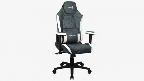 FOTEL AEROCOOL CROWN AeroSuede STEEL BLUE - Galeria zdjęcie 9
