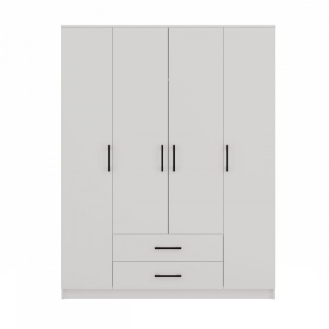SZAFA ROMANA 160X205 BIAŁA BEZ LUSTRA - Galeria zdjęcie 1