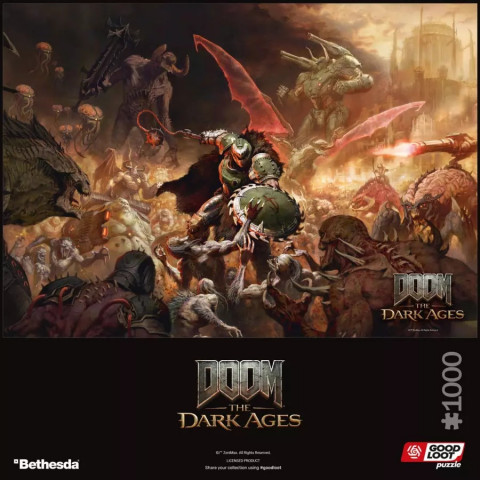 Good Loot Gaming Puzzle: Doom The Dark Ages Slayer's Rage 1000 elementów - Galeria zdjęcie 4