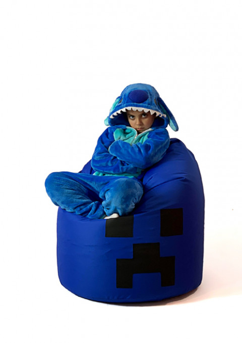 Pufa worek sako MINECRAFT niebieski XXL 110x90 - Galeria zdjęcie 3