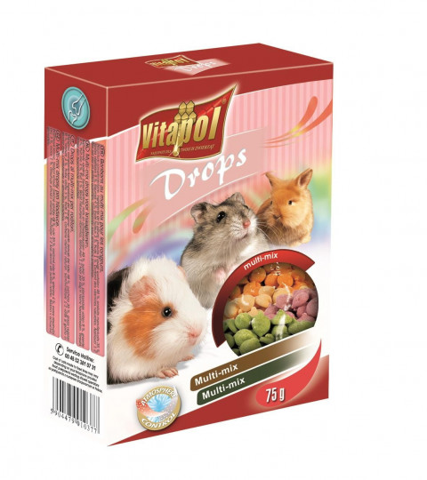 VITAPOL Dropsy mix dla gryzoni 75g - Galeria zdjęcie 1