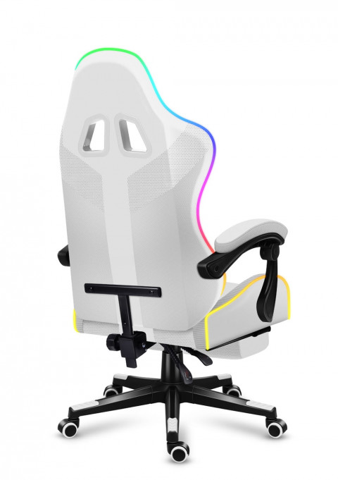 Fotel gamingowy Huzaro Force 4.7 RGB White - Galeria zdjęcie 4