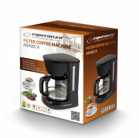 Ekspres przelewowy Esperanza ARABICA EKC005 (950W czarny) - Galeria zdjęcie 2
