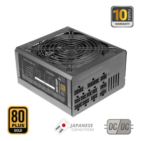 TACENS MARS MPB1000P 1000W DC-DC, ATX 3.1, PCIe 5.1, 80PLUS GOLD - zasilacz/PSU - Galeria zdjęcie 2