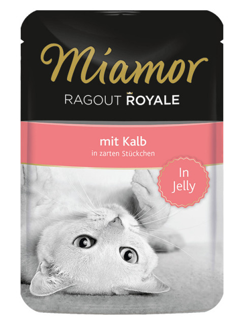 MIAMOR Ragout Royale z cielęciną - mokra karma dla dorosłego kota - 100 g - Galeria zdjęcie 1