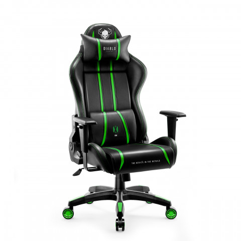 Fotel gamingowy DIABLO X-ONE 2.0 normal fotel czarno-zielony - Galeria zdjęcie 3
