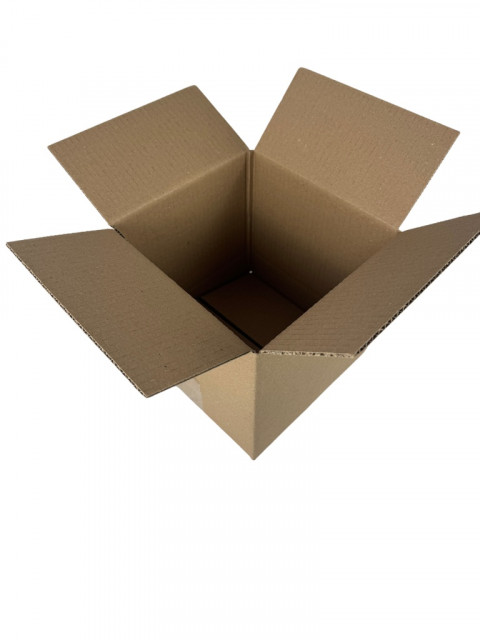 KARTON KLAPOWY, pudełko zrobione z tektury 3W 3 warstwowej, kolor szaro/brązowy, 300x200x150mm 380G/M2 20 SZTUK - Galeria zdjęcie 2