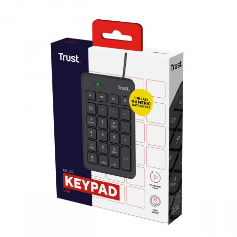 Klawiatura numeryczna TRUST Xalas USB (22221) - Galeria zdjęcie 3