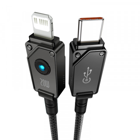 Kabel Baseus Unbreakable USB C-IP 20W 2m (czarny) - Galeria zdjęcie 4