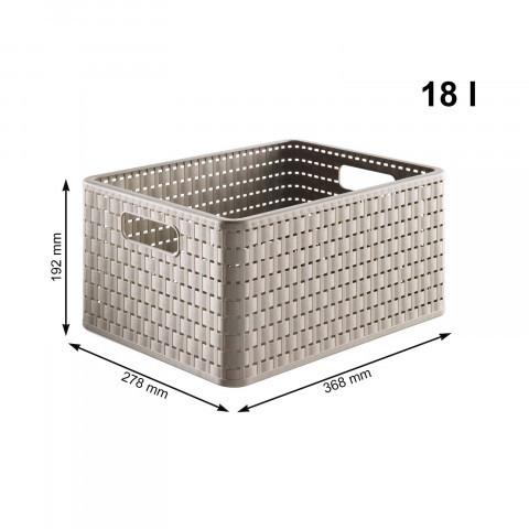 ROTHO Country antracyt/cappuccino - regał - 71,2 x 32,5 x 37,5 cm - Galeria zdjęcie 3