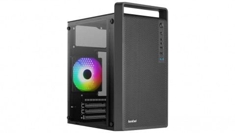 OBUDOWA AEROCOOL PGS CS-109-G-BK-v1 FRGB czarna - Galeria zdjęcie 1