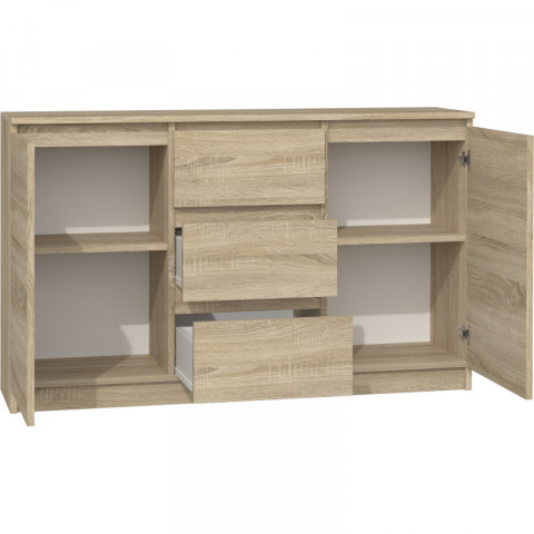 KOMODA 2 DRZWI 3 SZUFLADY SONOMA - Galeria zdjęcie 5