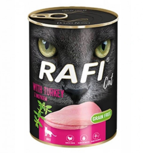 DOLINA NOTECI Rafi Cat Adult z indykiem - mokra karma dla kota - 400 g - Galeria zdjęcie 1
