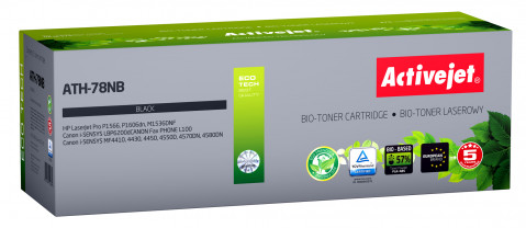 BIO Activejet ATH-78NB Toner do drukarek HP, Canon, Zamiennik HP 78A CE278A, Canon CRG-728; Supreme; 2500 stron; czarny. ECO Toner. - Galeria zdjęcie 1